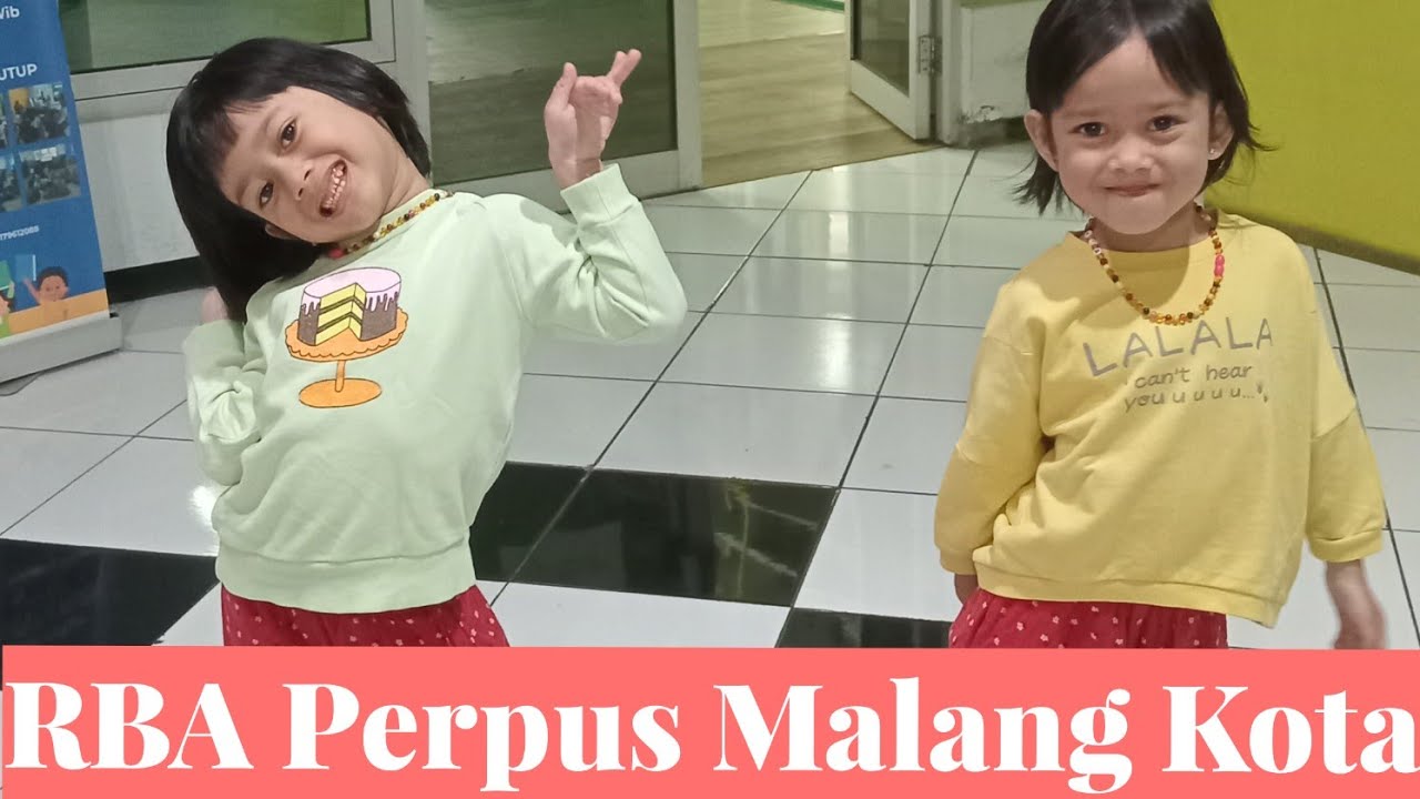 Pertama Kali ke Perpustakaan Kota Malang #anakkembarlucu #kotamalang 