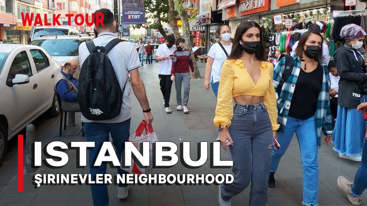 Istanbul Şirinevler Neighbourhood | Turkey Walking Tour 25  September 2021 | 4k UHD 60fps