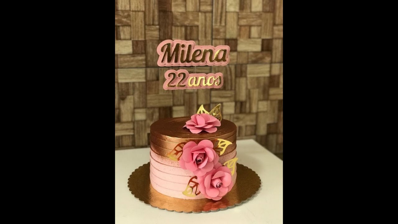 COMO FAZER NOME EM CAMADAS 3D PARA TOPO DE BOLO PELO CELULAR