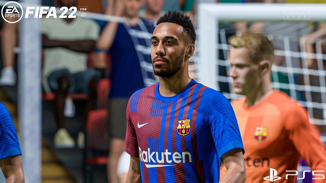 FIFA 22 PS5 - Barcelona Vs Atletico Madrid Ft. Aubameyang, Traore, Fati, | UEFA Champions League
