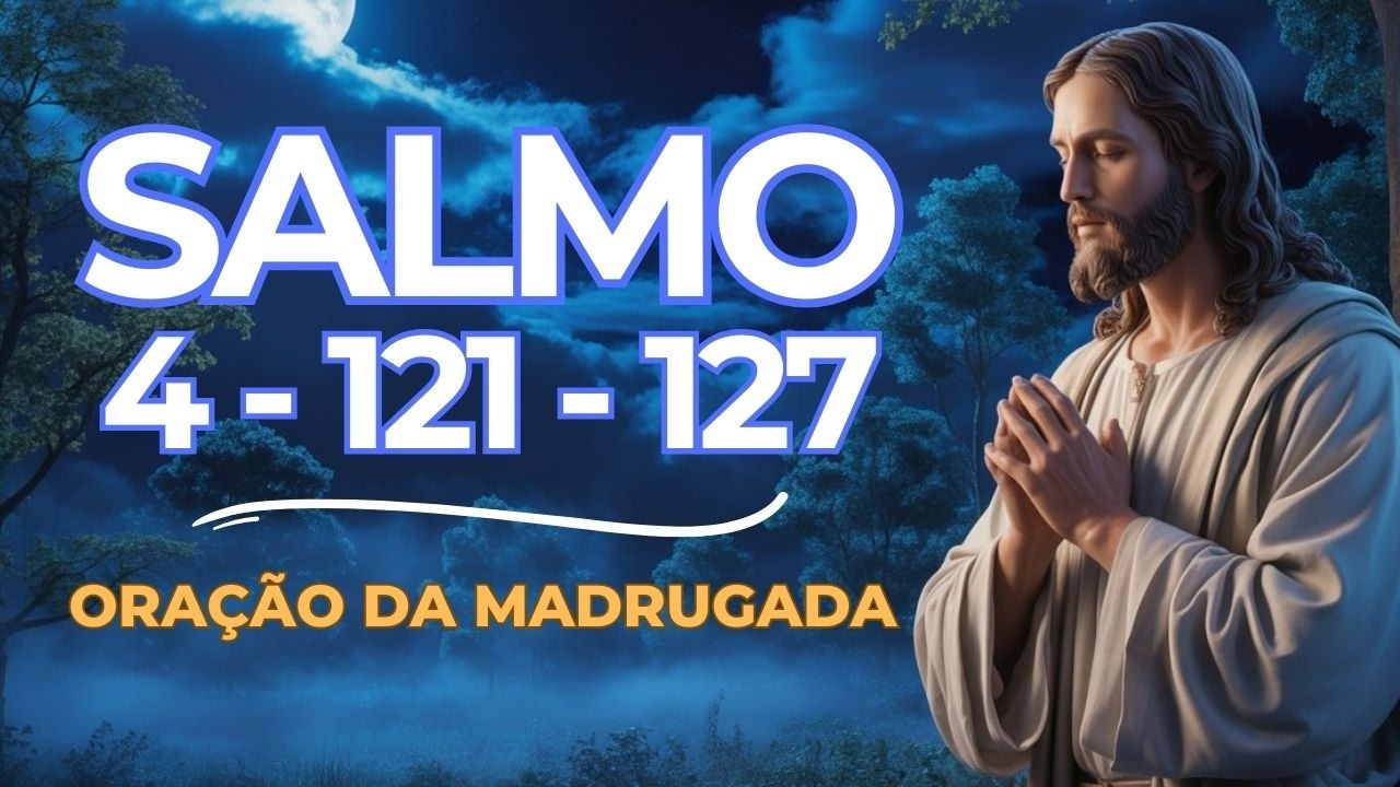 🌙 ORAÇÃO DA MADRUGADA | SALMOS 4, 121 E 127 PARA ACALMAR A ALMA E DORMIR EM PAZ (1 HORA)