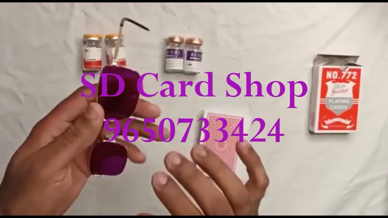 Invisible Contact Lenses for Playing Card