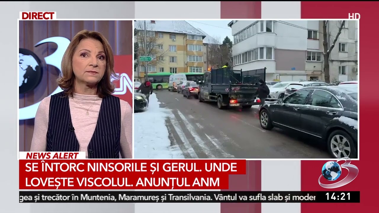Vremea se schimbă radical: Cod galben de ninsori în 11 județe, zăpada va depăși 15 cm.