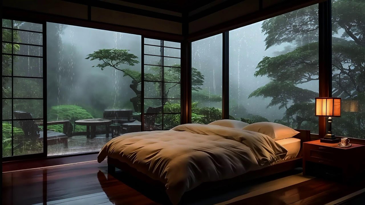 Fall Asleep Fast Tonight - Deep Sleep Music + Insomnia Relief | Rain Sounds for Stress & Anxiety