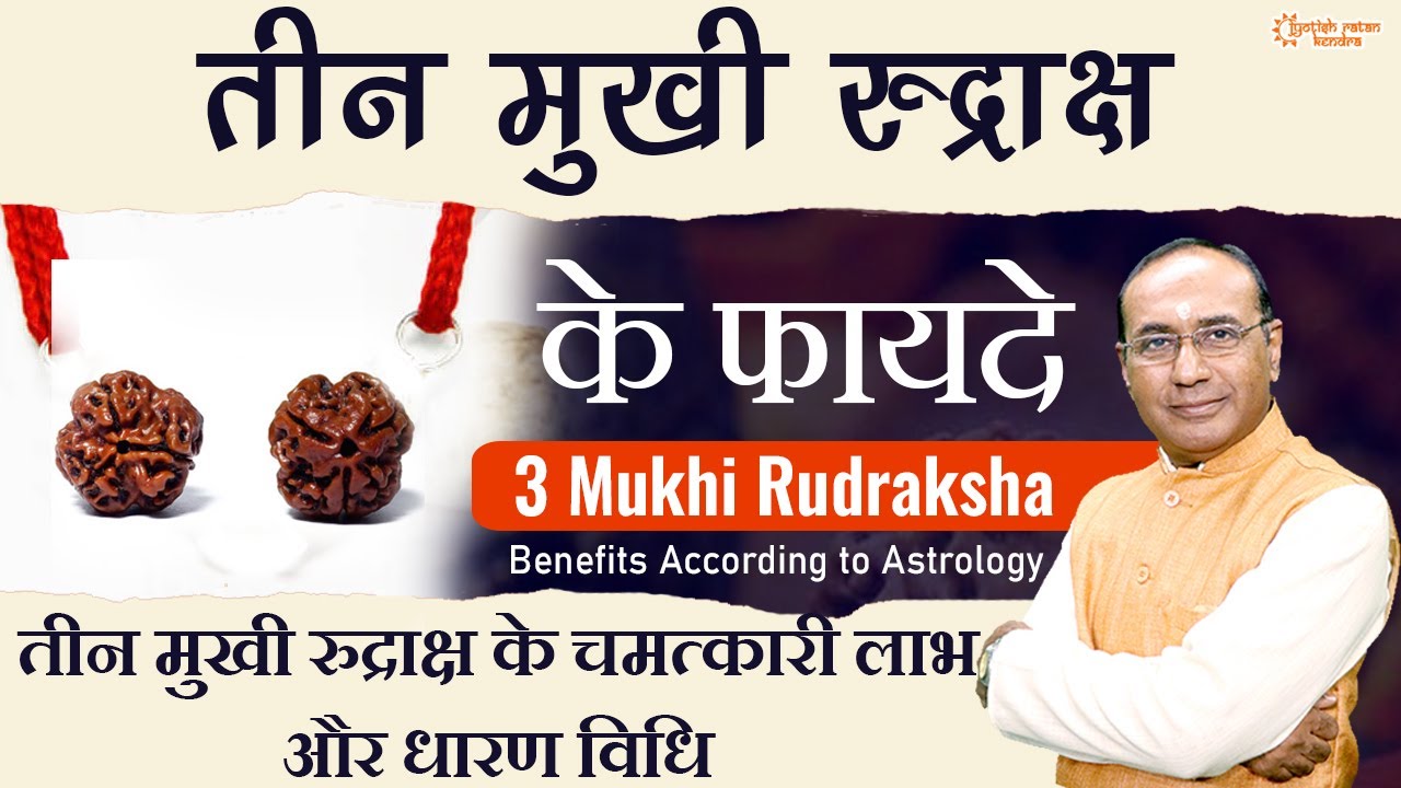 तीन मुखी रुद्राक्ष के फायदे और विधि  | Benefits of Teen Mukhi Rudraksha | Astrology