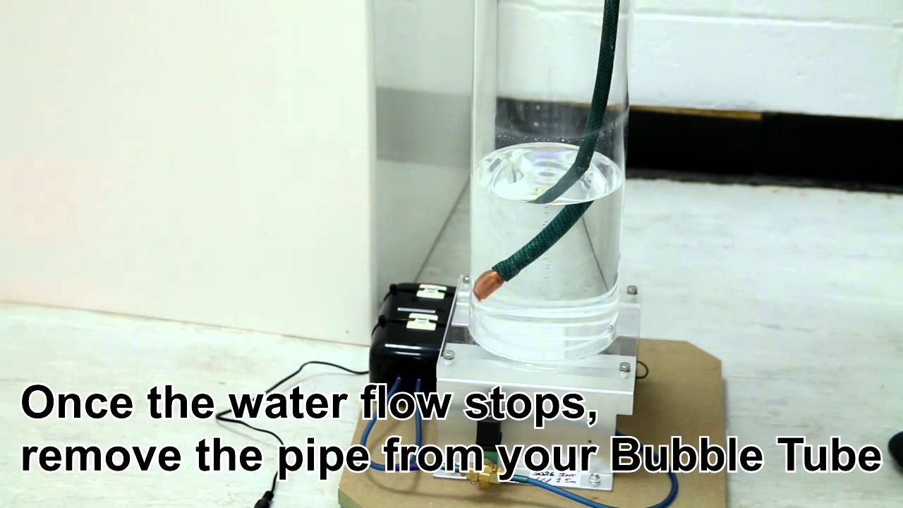 How to Drain a Bubble Tube using a Drain Kit