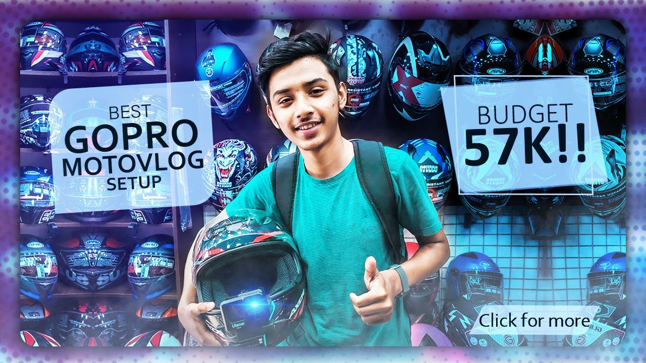 Gopro Best Motovlog Setup | How To Setup Gopro Hero 10 On Helmet | Accessories Price | Budget 57k!
