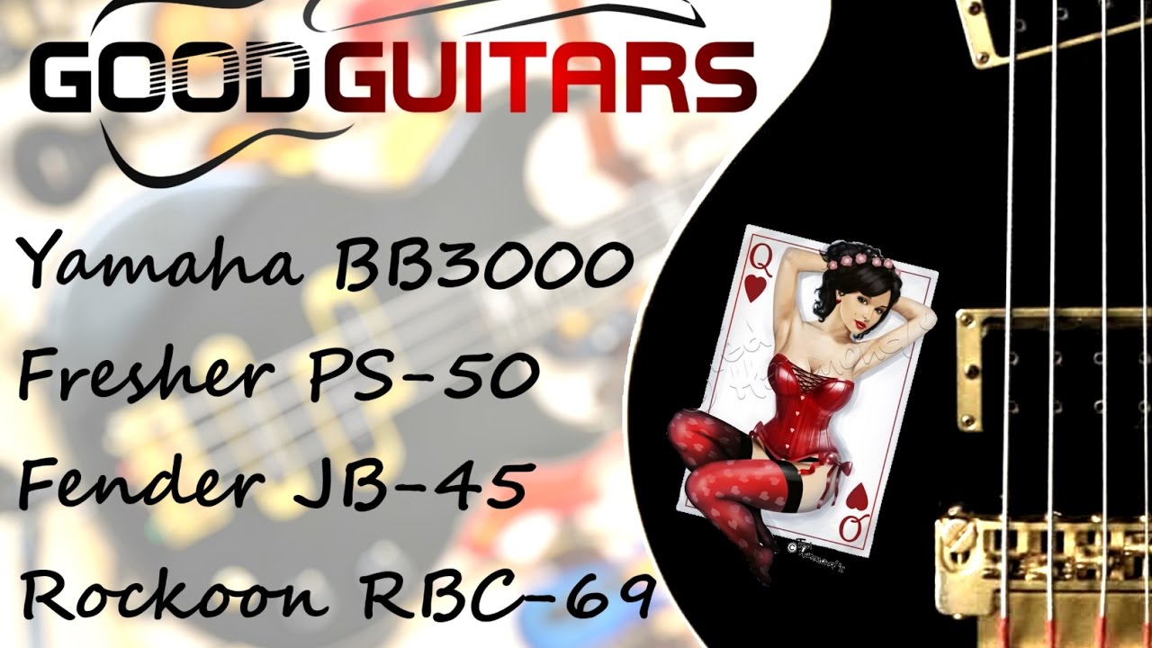 Fender JB-45 vs Yamaha BB3000 vs Fresher PS-50 vs Rockoon RBC-69 test