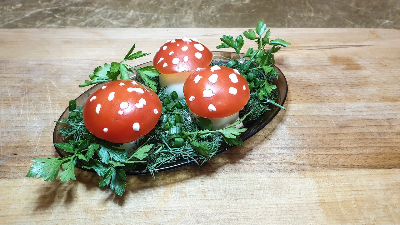 ЗАКУСКА к столу МУХОМОРЫ