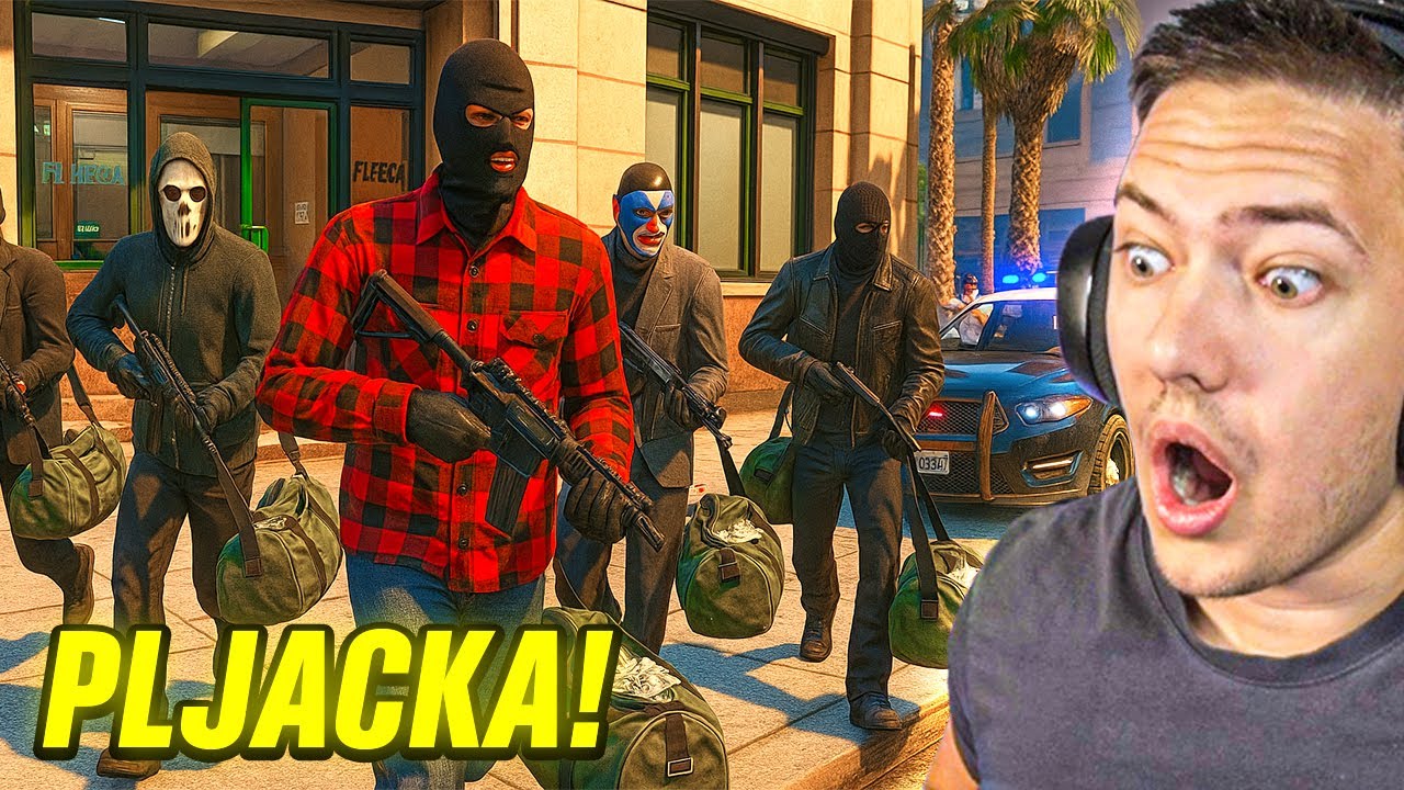 NAJLUDJA PLJACKA IKAD! *policajci se udavili* Balkan School EP95