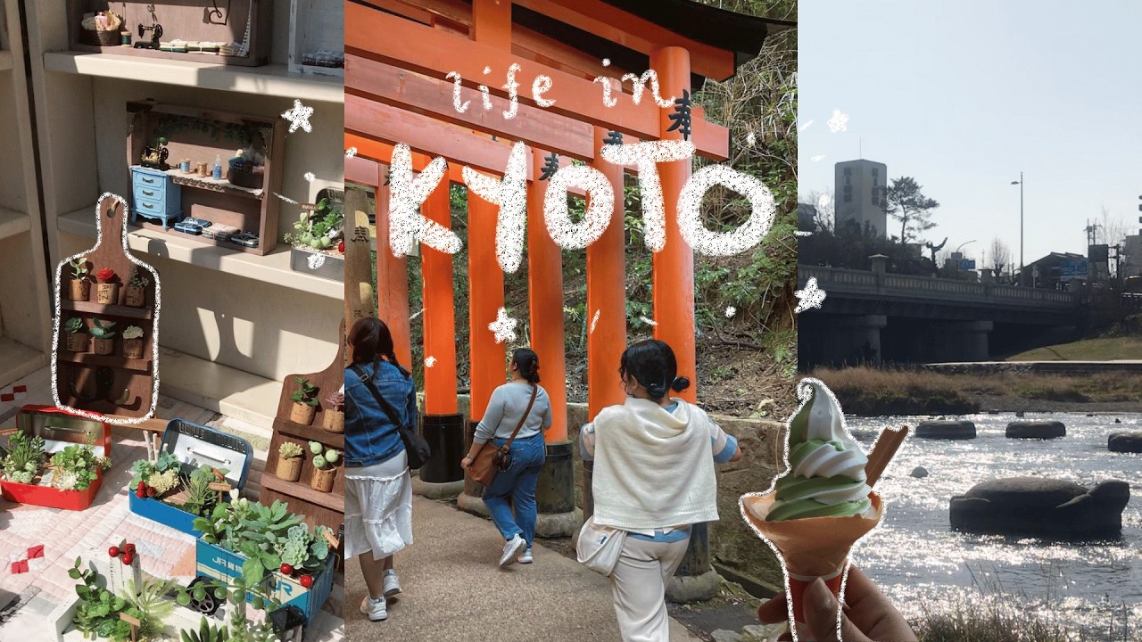 early spring days in kyoto ⛩️ fushimi inari, handicraft markets, living alone | exchange diaries