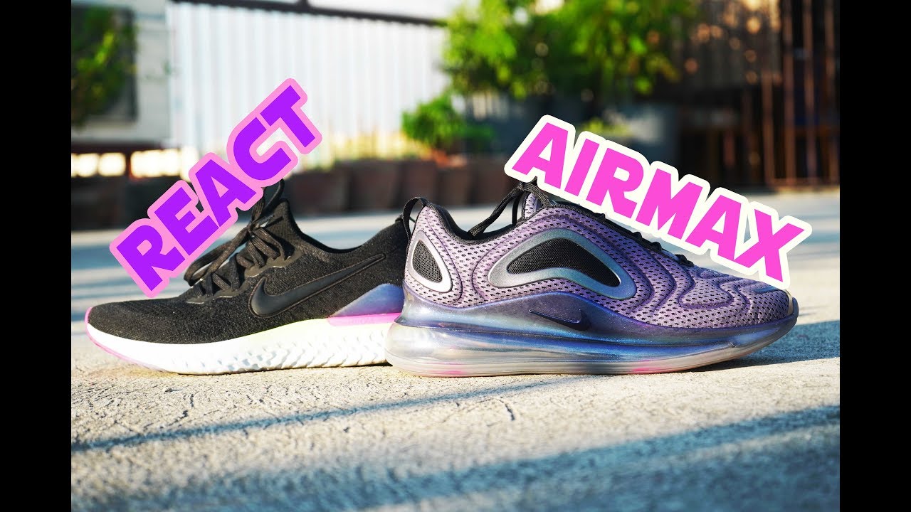 Nike EPIC REACT 2 VS AIRMAX 720 // BEST NIKE CUSHIONING SYSTEM
