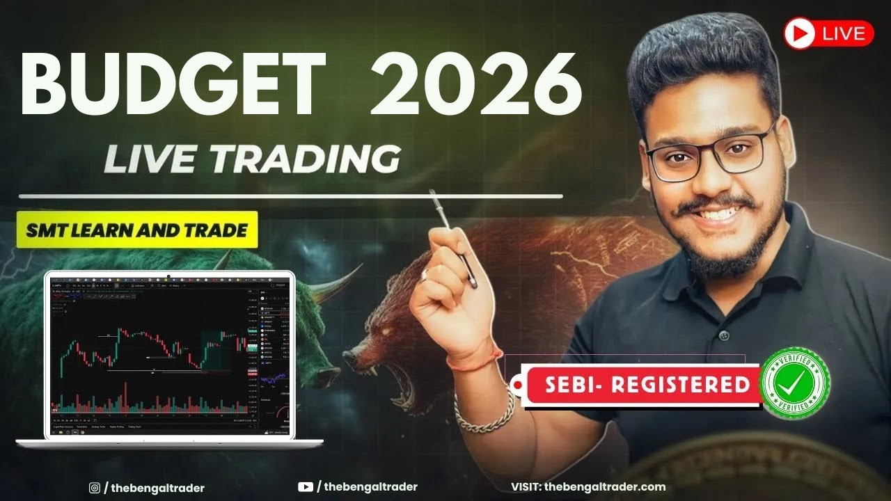 Budget 2026 Live Trading | BEST LEVELS - SMT | Sectors to watch | Learn From Sebi Registered RA ✅