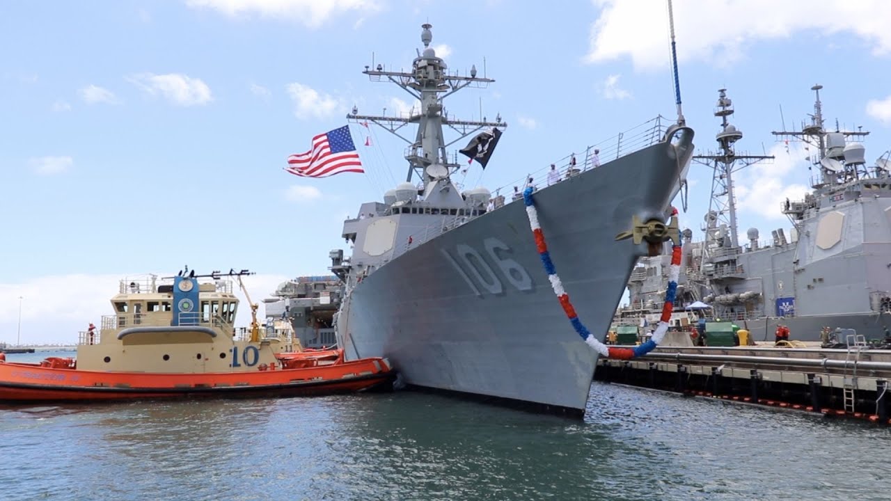 US Navy Homecoming | USS Stockdale DDG 106 | RUSTYS HOME!