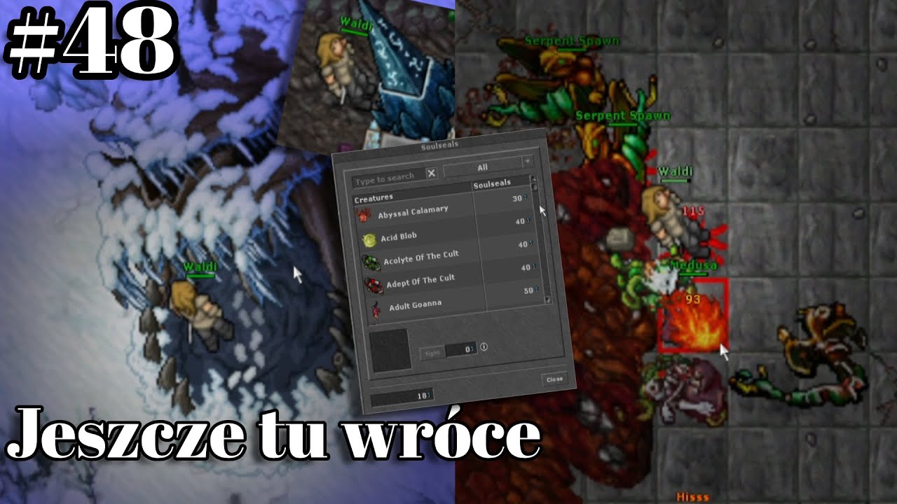 Tibia Ek #48, Po co te grzybki, końcówka tasków, dzień z gierki 7