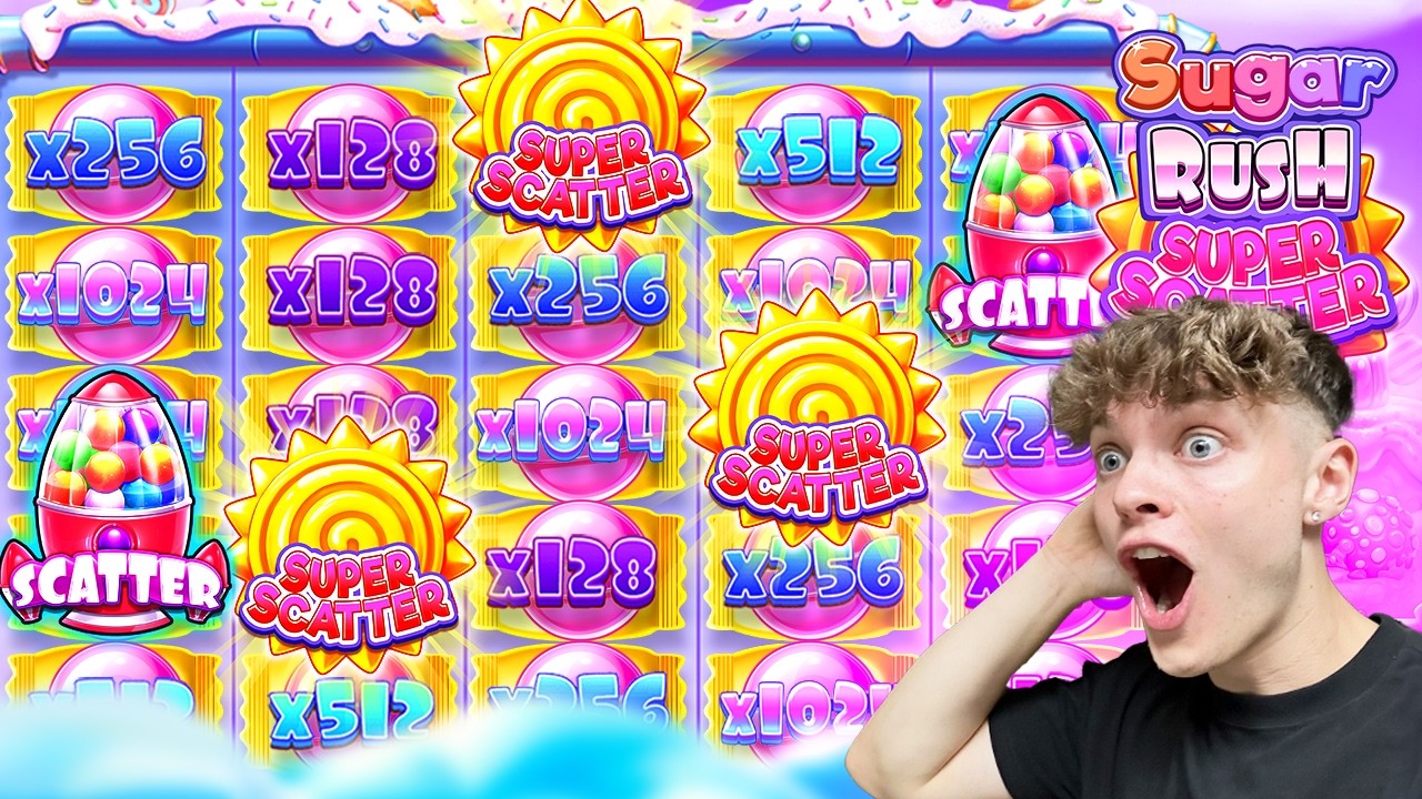 THE CRAZIEST SETUP I'VE EVER HAD ON SUGAR RUSH SUPER SCATTER...