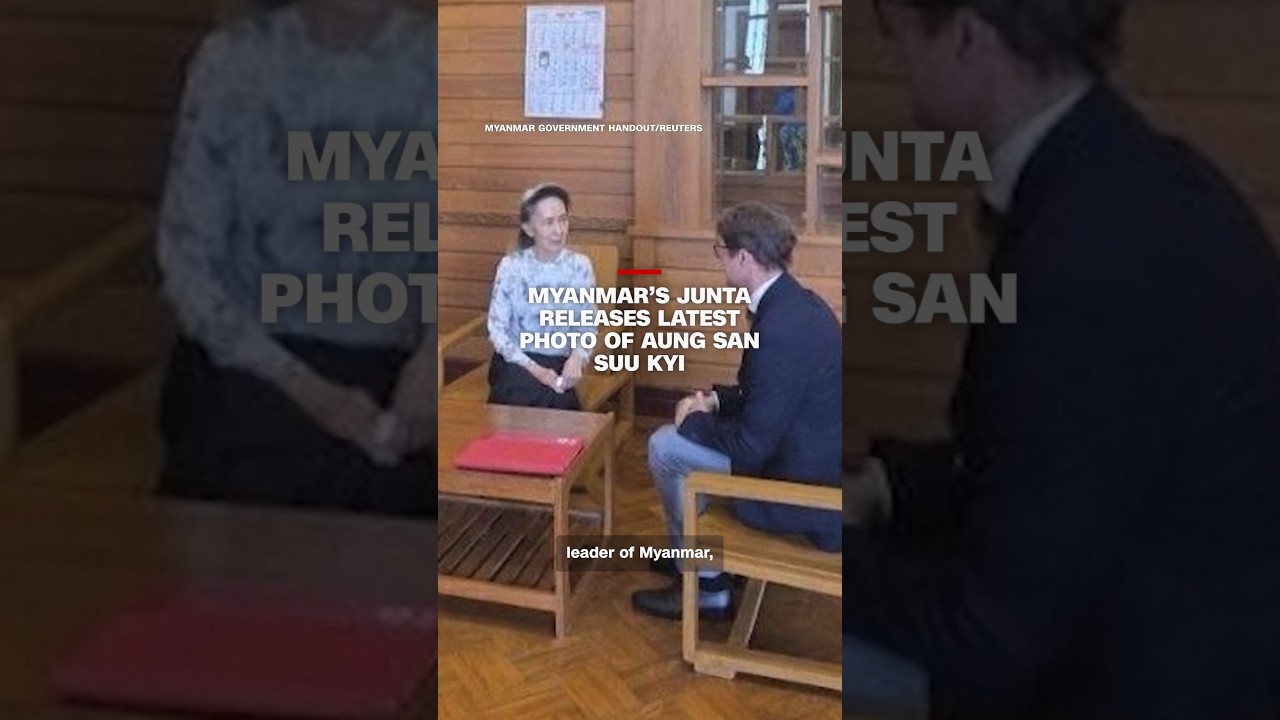 Myanmar&rsquo;s junta releases latest photo of Aung San Suu Kyi