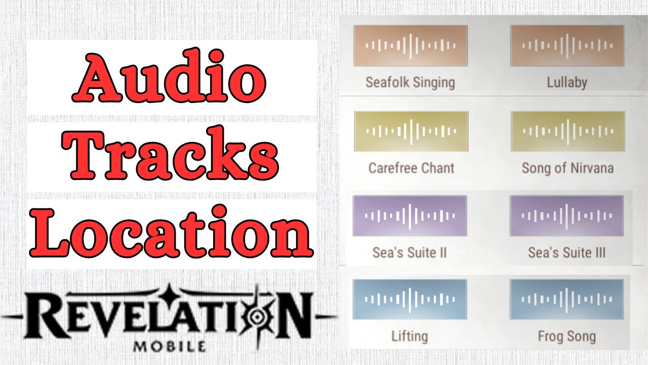 Audio Tracks Location Revelation Mobile