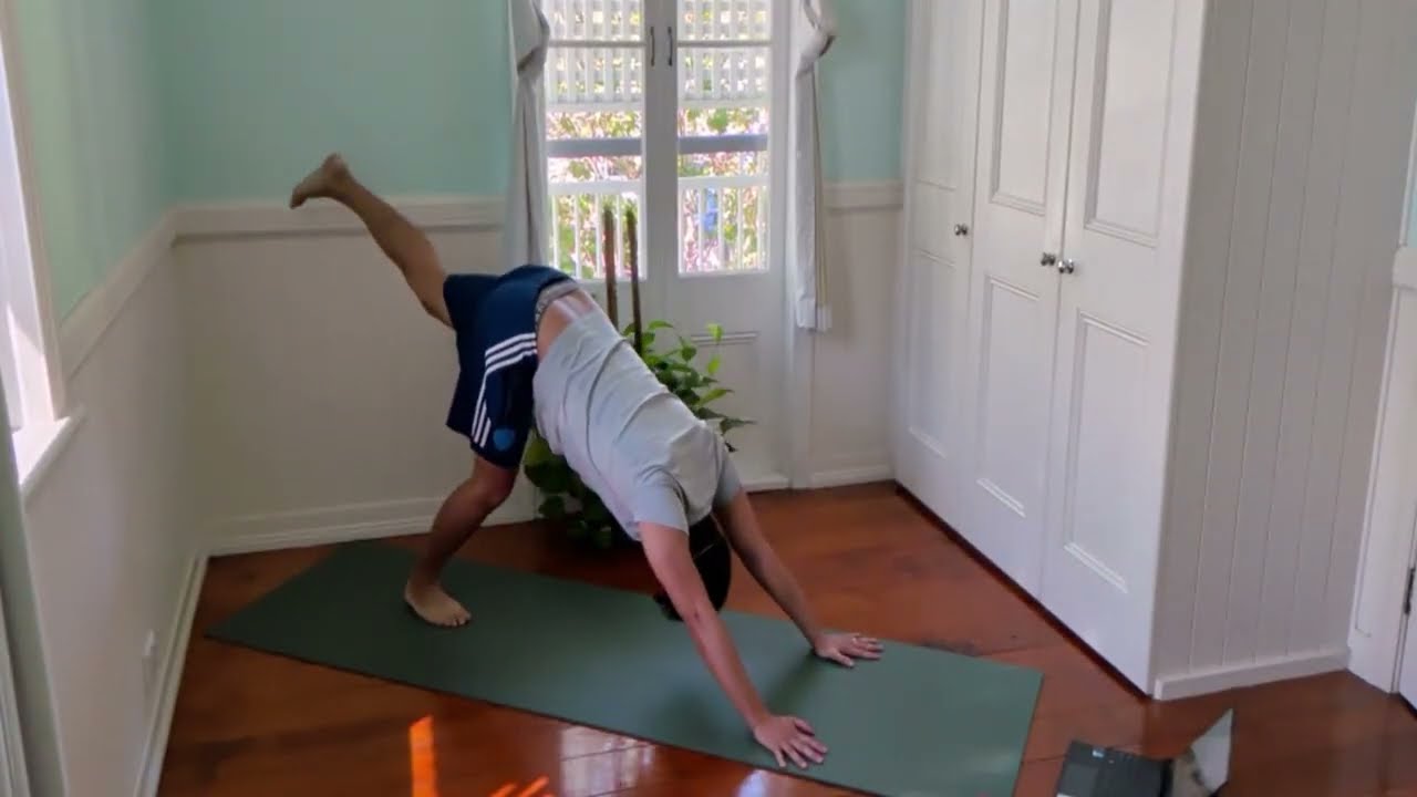 Daily blindfolded yoga live stream #1543 || David D Yoga