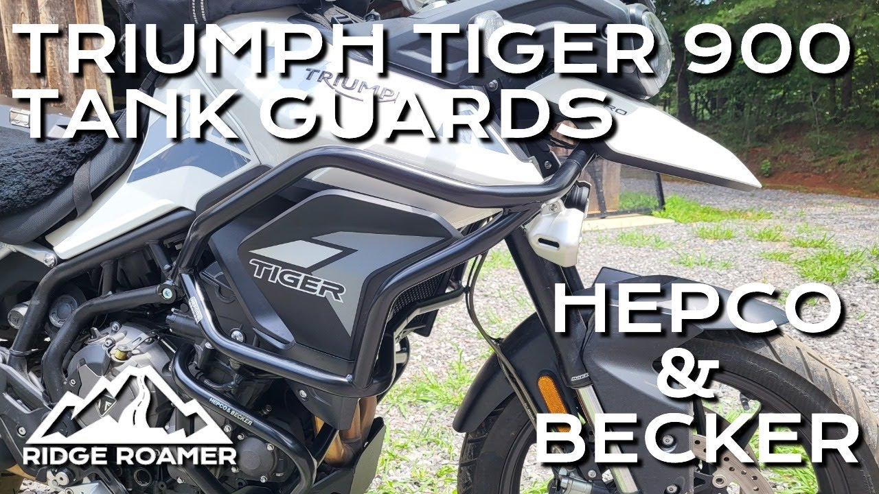 Hepco & Becker Tank Guards on Triumph Tiger 900 Install and Overview