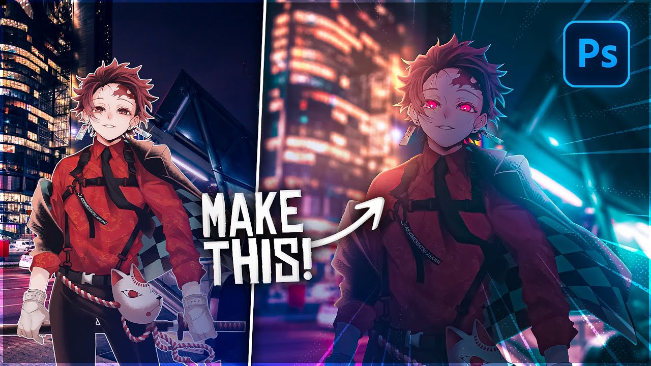 How to Make an Anime Edit in Photoshop! [FULL TUTORIAL]