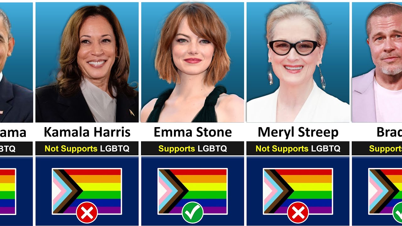 Famous Celebrities who Support LGBTQ Rights