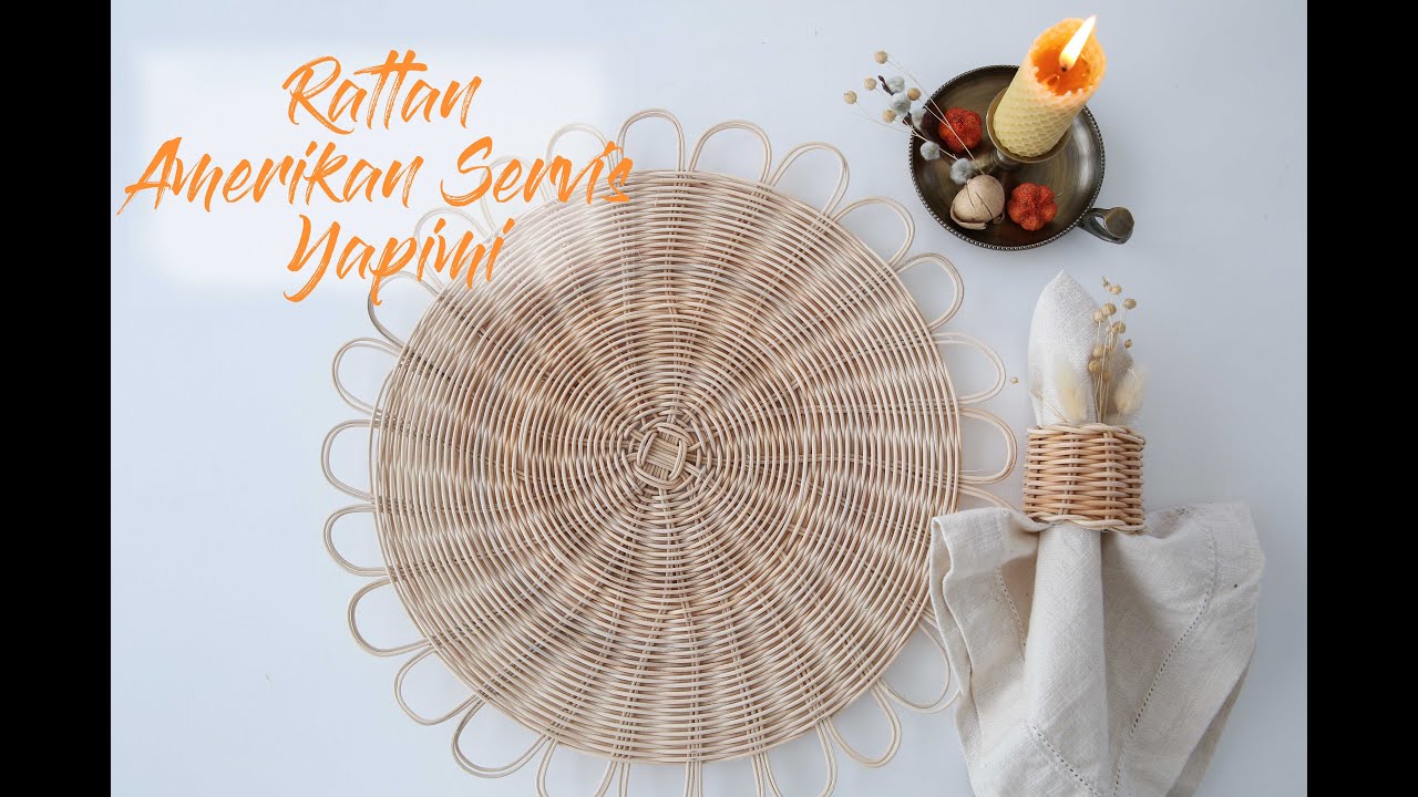 Rattan Supla -Amerikan Servisi Yapımı -Diy - How to Make American Service