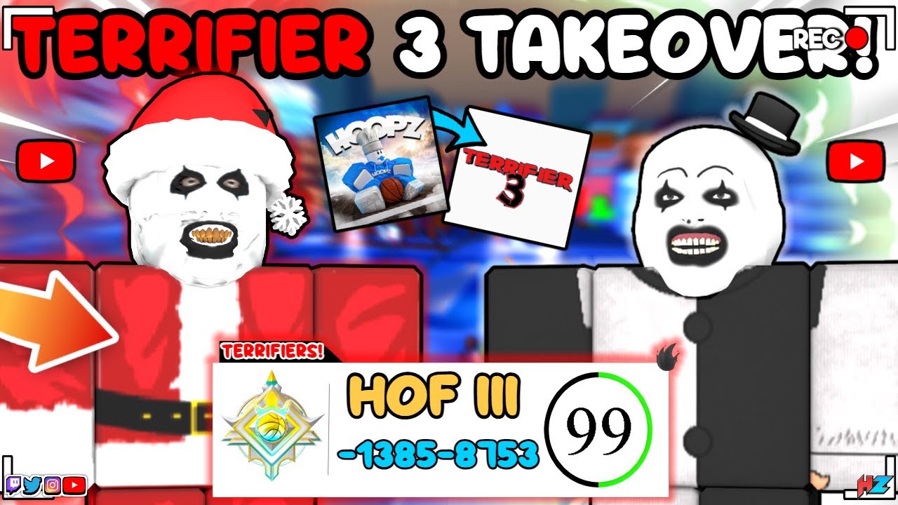 ME AND @YounxgBeBalling PULLED UP AS TERRIFIER 3 ART THE CLOWNS! (Roblox Hoopz 🏀)