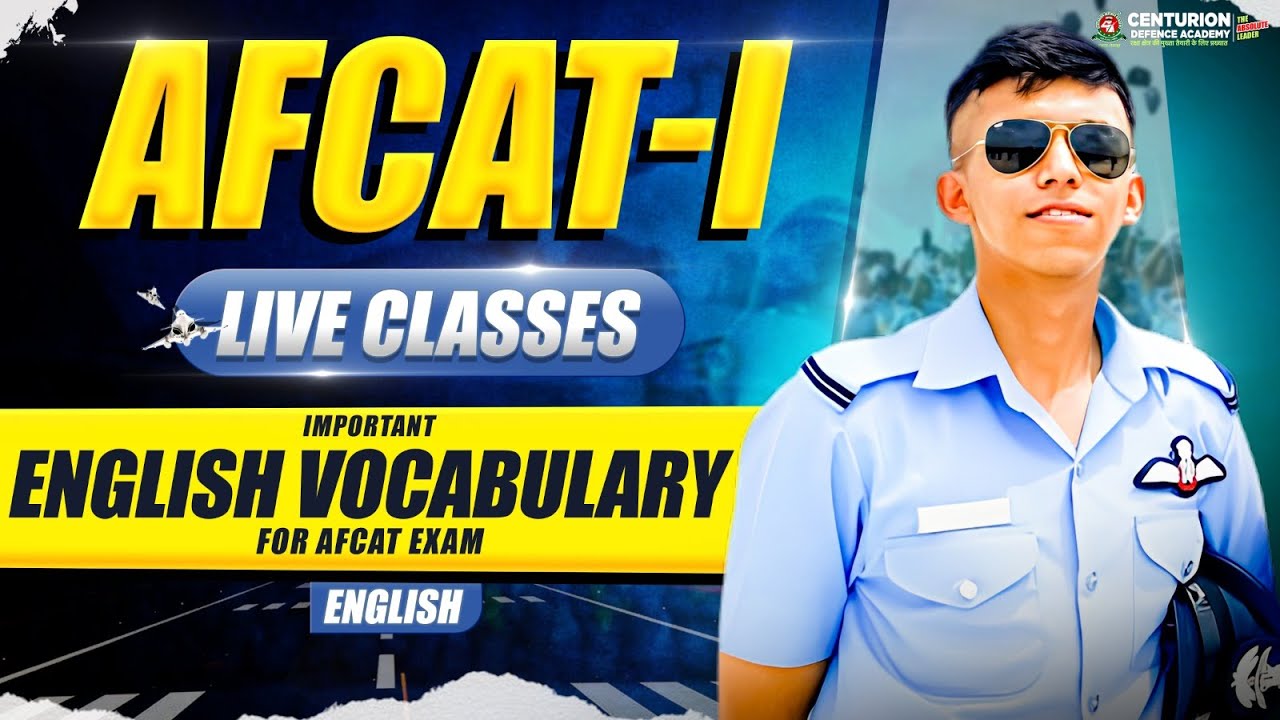 AFCAT 1 Exam 2026I ENGLISH - Important English Vocabulary for AFCAT  