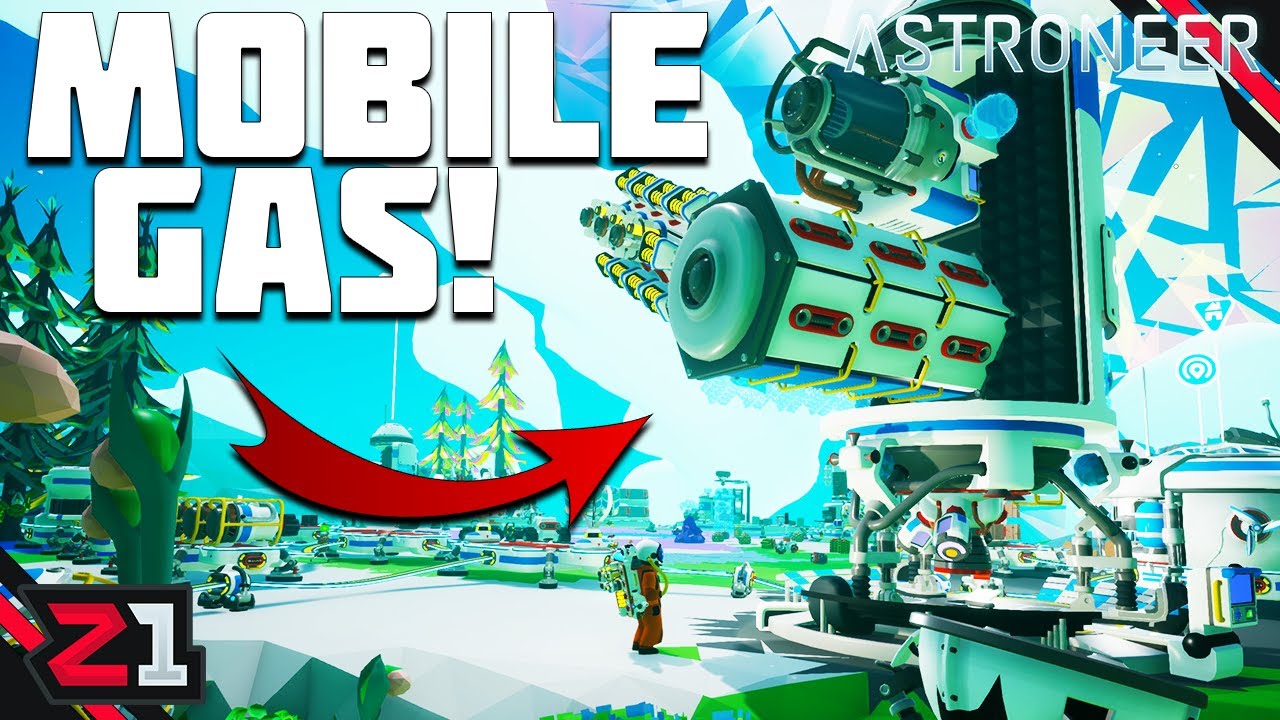 MOBILE GAS Extraction And A PORTABLE SMELTER?! Astroneer [E15]
