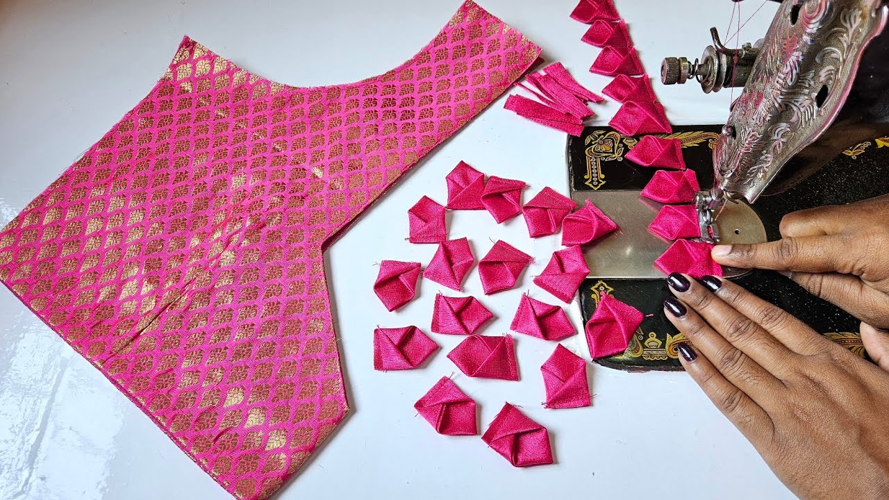 Model blouse designs | Blouse back neck designs | Cutting and stitching back neck blouse designs