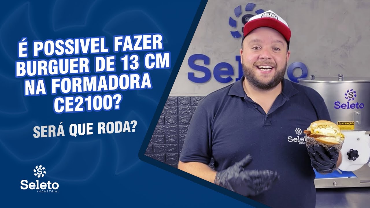 Será que roda produzir burguer de 13cm na formadora ce2100?