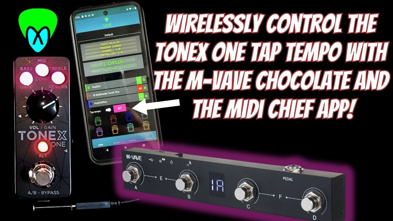 ToneX One Tap Tempo Update in Midi Chief | Use an External Controller for Tempo!