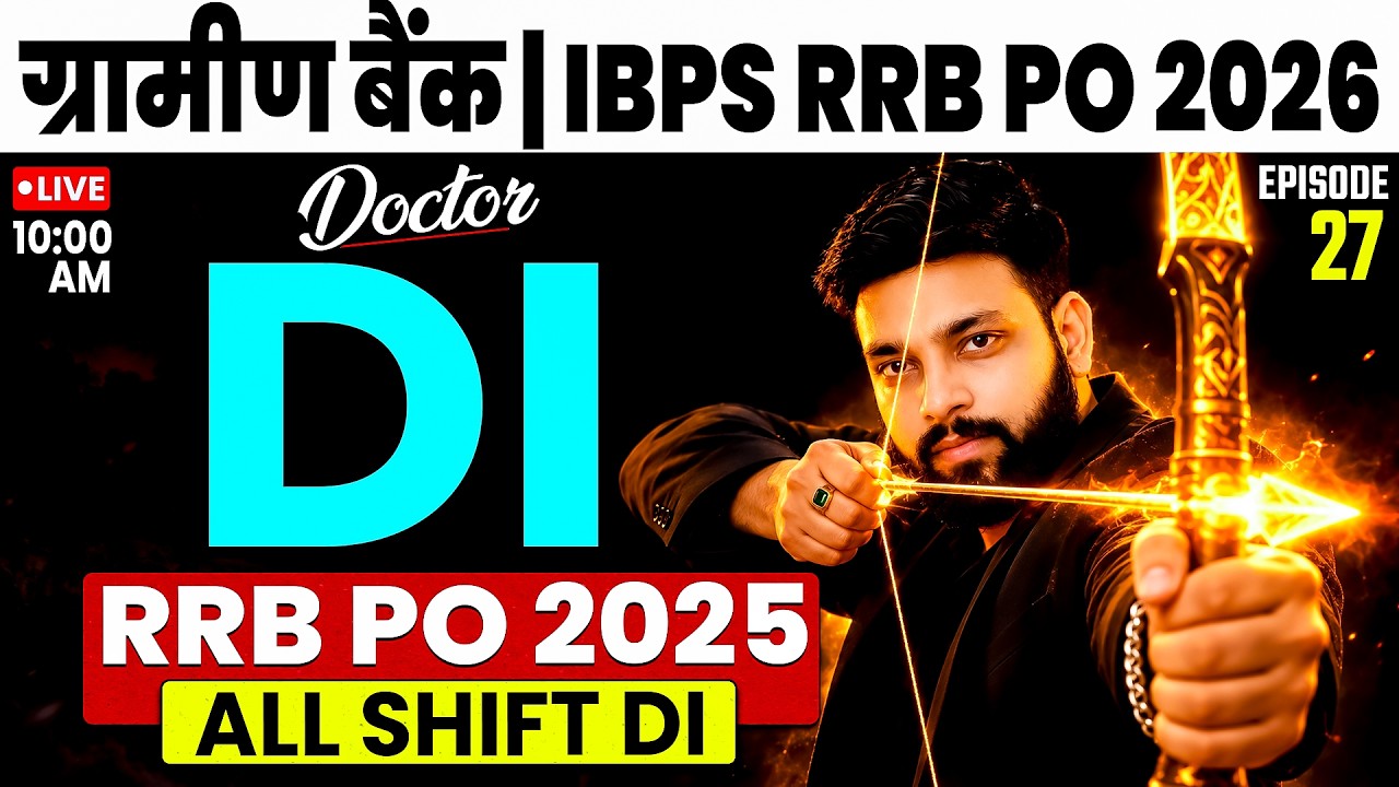 RRB PO 2026 | RRB Clerk 2026 | Doctor DI - 27 | Data Interpretation | DI For Bank Exam | Arun Sir