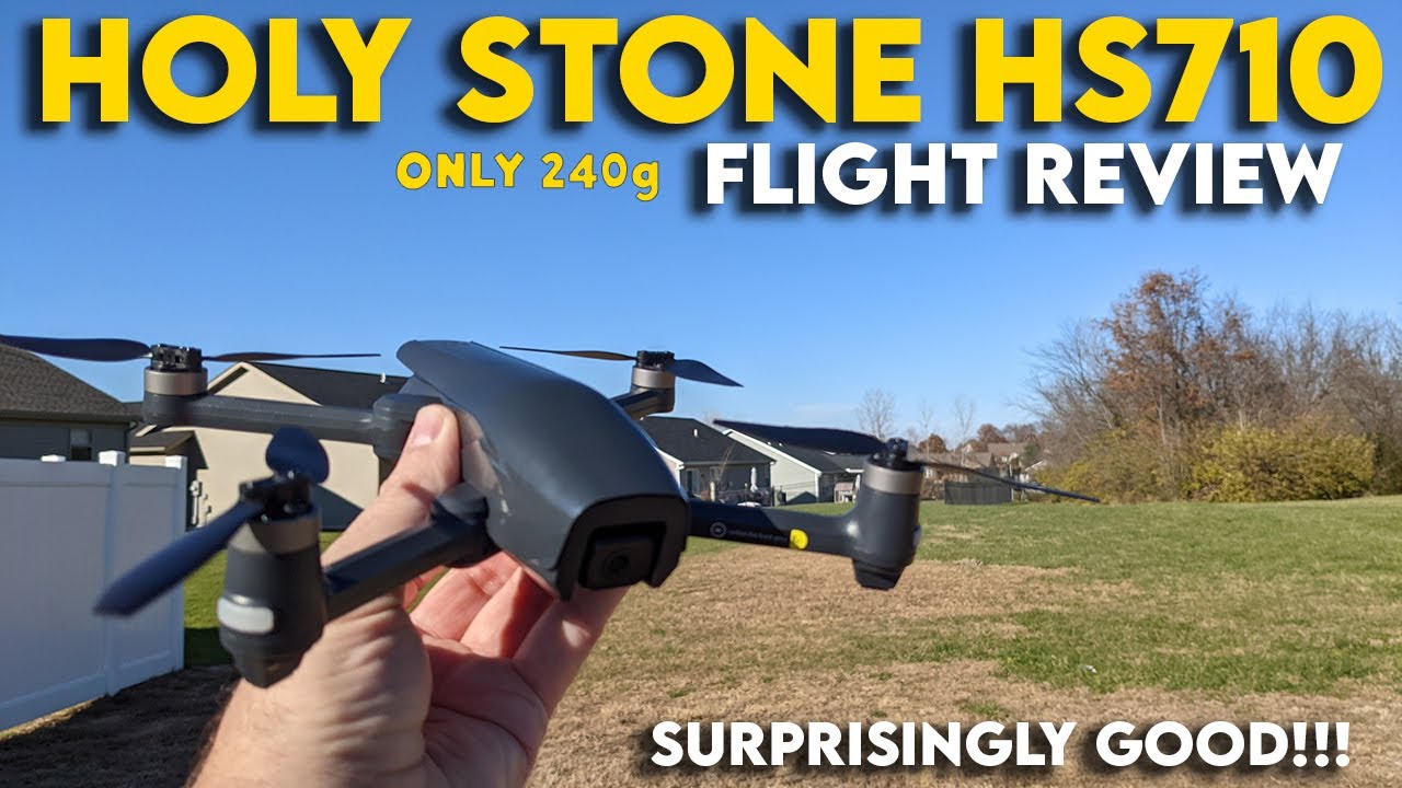 Holy Stone HS710 Foldable 4K (Sub 250g) GPS Drone Flight Review | Surprisingly Good!!