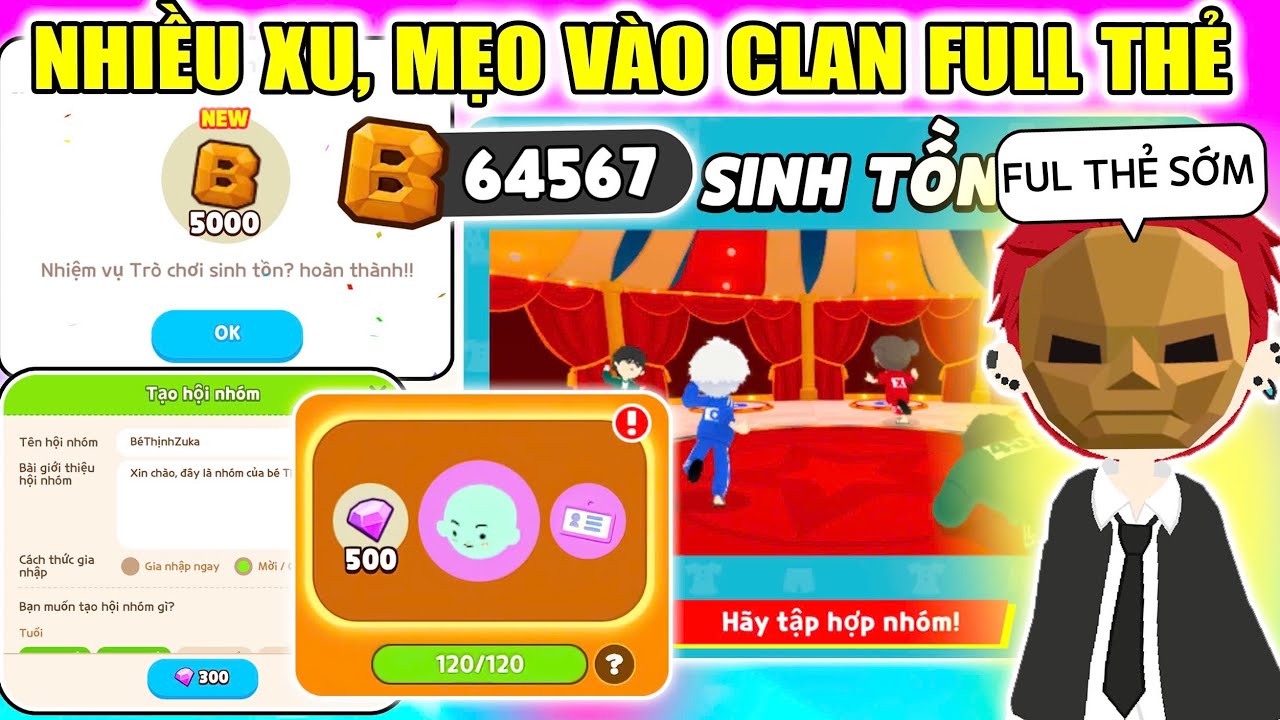 Play Together | NHẬN NHIỀU XU, CHƠI SINH TỒN, CÁCH VÀO NHÓM CLAN NHẬN FULL THẺ SỚM