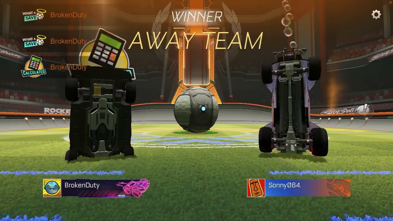 Playing rl sideswipe 