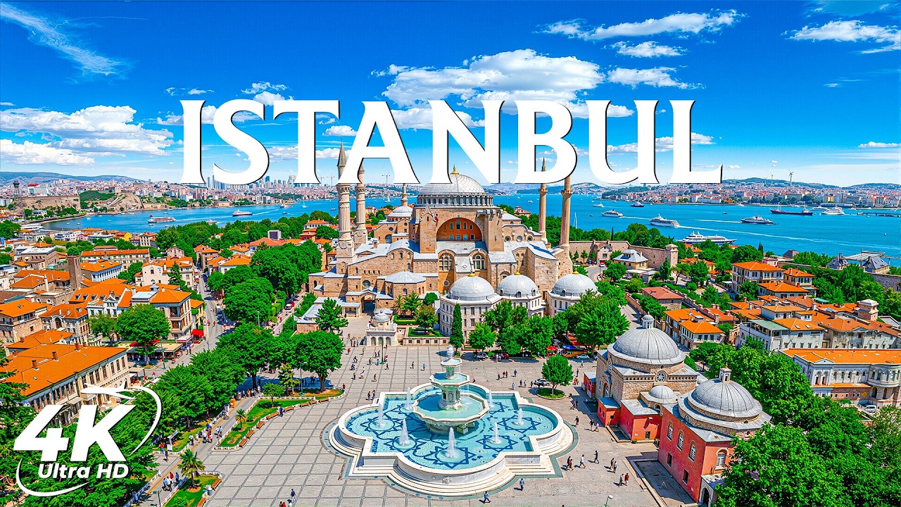 Istanbul 4K 🇹🇷 | Bosphorus Views, Mosques & Stunning Cityscape