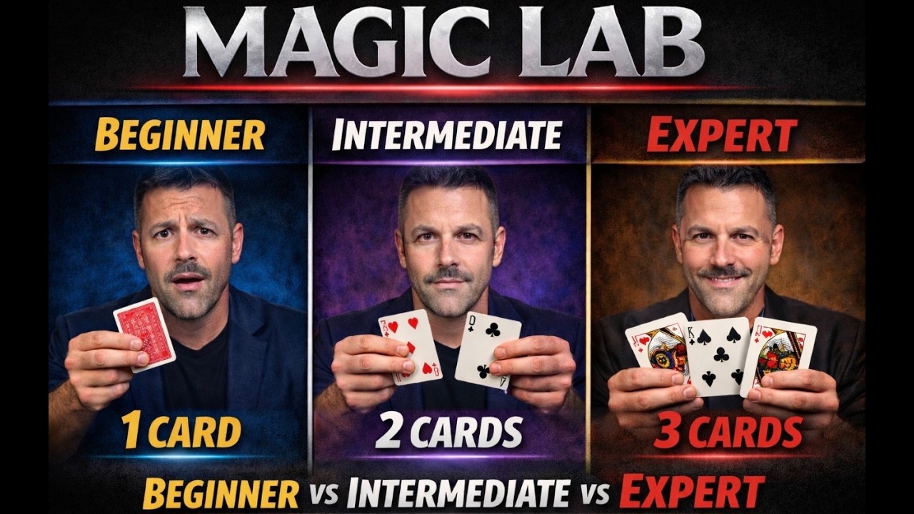 Magic Lab: Beginner vs Expert Card Routine - Build & Breakdown