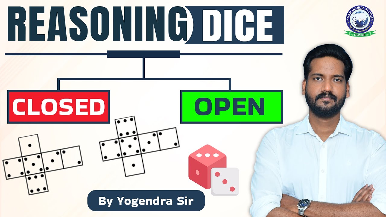 Reasoning Dice || Close & Open Dice || By Yogendra Sir #kgs #ssc #reasonig