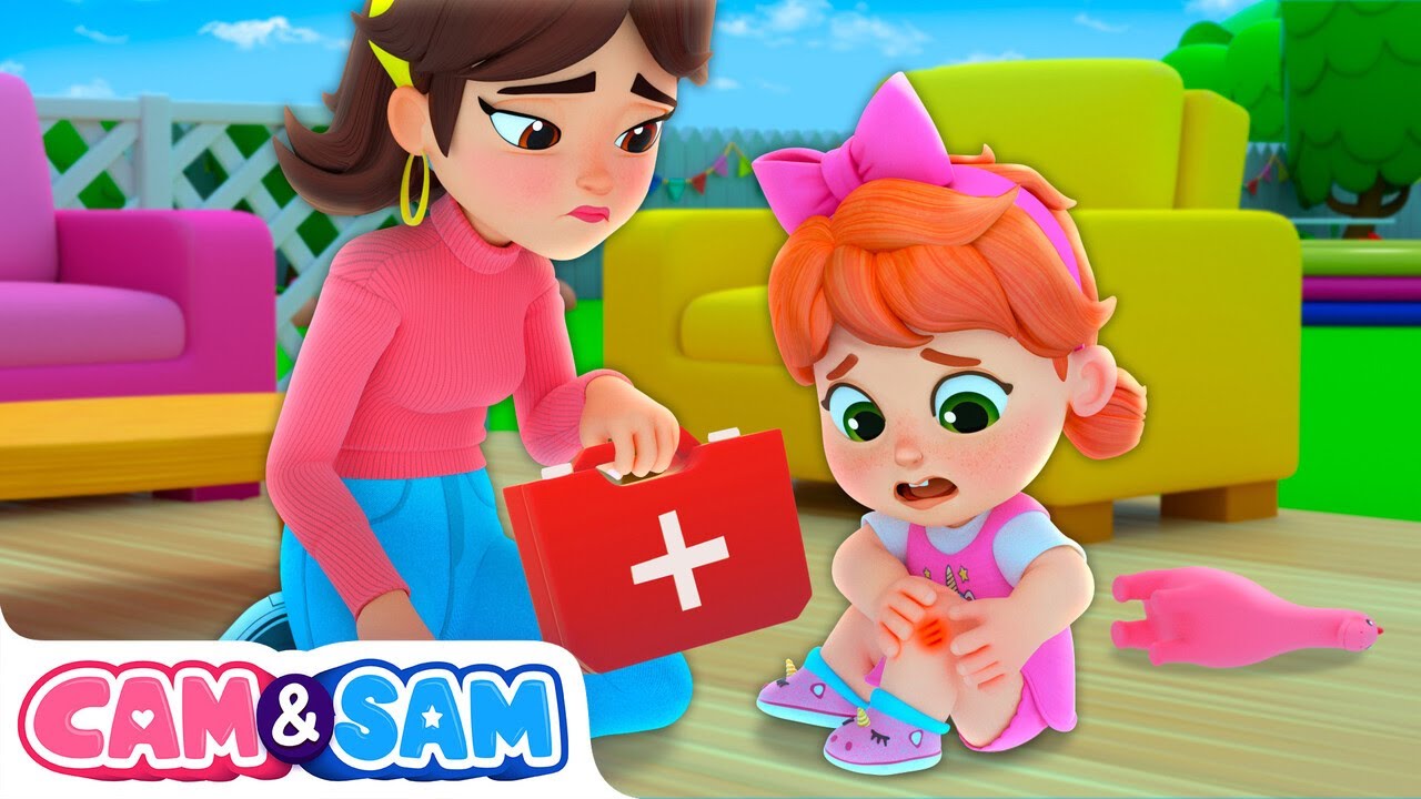 Canción de Boo Boo 🤕 ¡Ay! Cam & Sam 💞 Canciones infantiles y canciones para niños