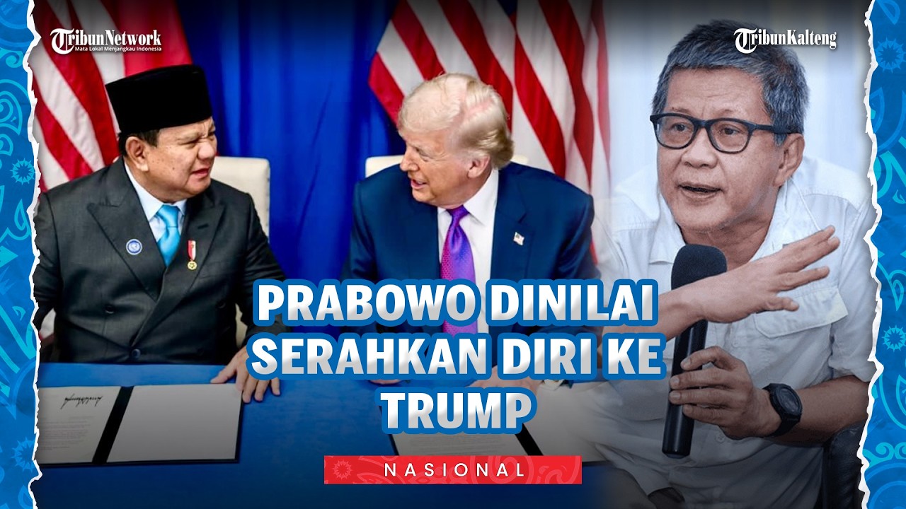 Rocky Gerung Sebut Perjanjian Prabowo-AS 'Melemahkan Indonesia' hingga RI 1 Serahkan Diri ke Trump