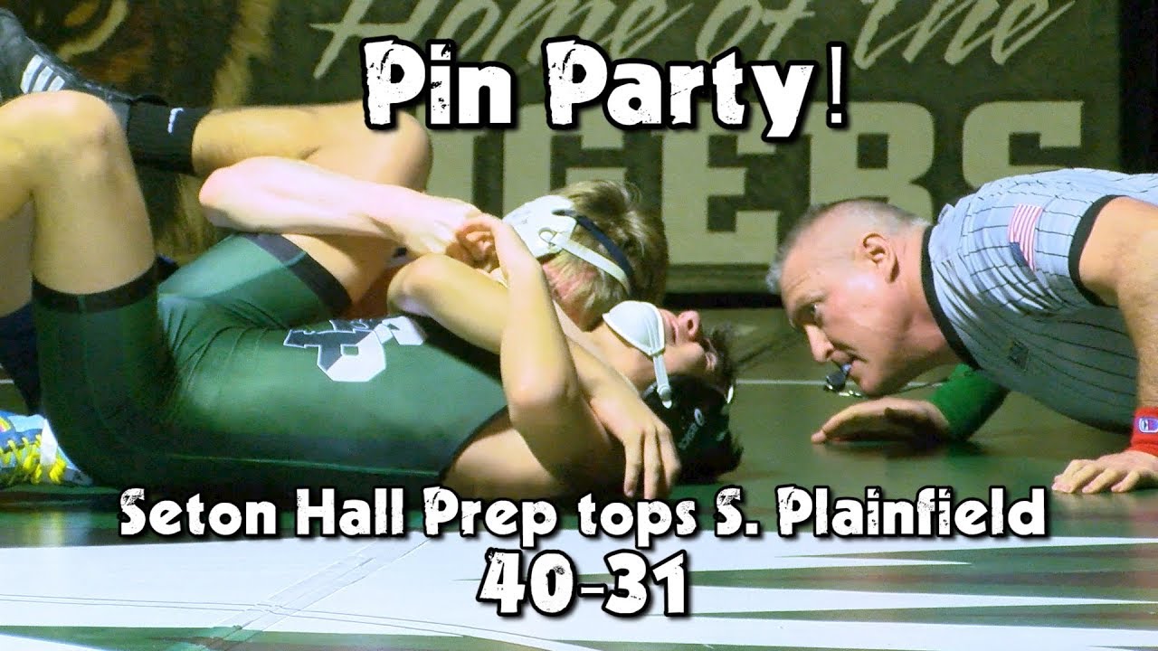 Seton Hall Prep 40 South Plainfield 31 | HS Wrestling | Eight Total Pins!