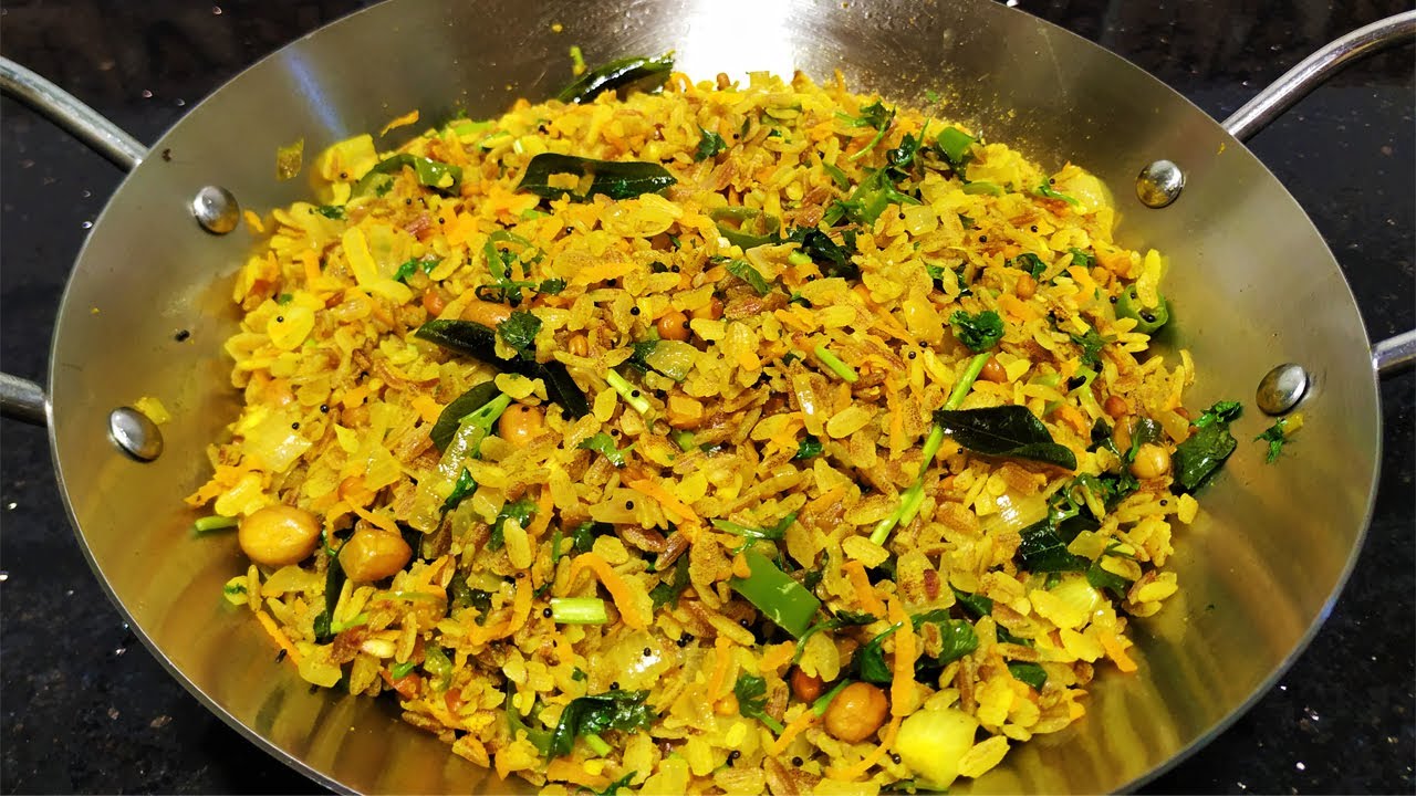 How to make Poha / Aval Upma Recipe in Tamil - Easy Poha Quick Recipe
