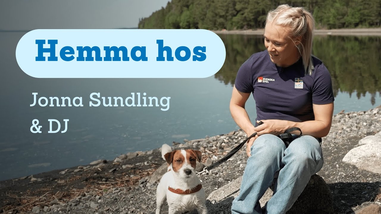 Hemma hos: Skidstjärnan Jonna Sundling och terriern DJ
