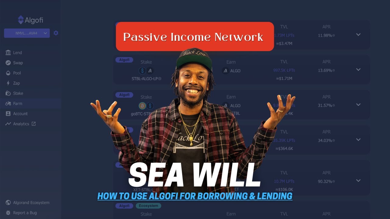 Algofi: Algorand's Platform for Borrowing, Lending, Staking, & Farming Cryptocurrency (Tutorial)
