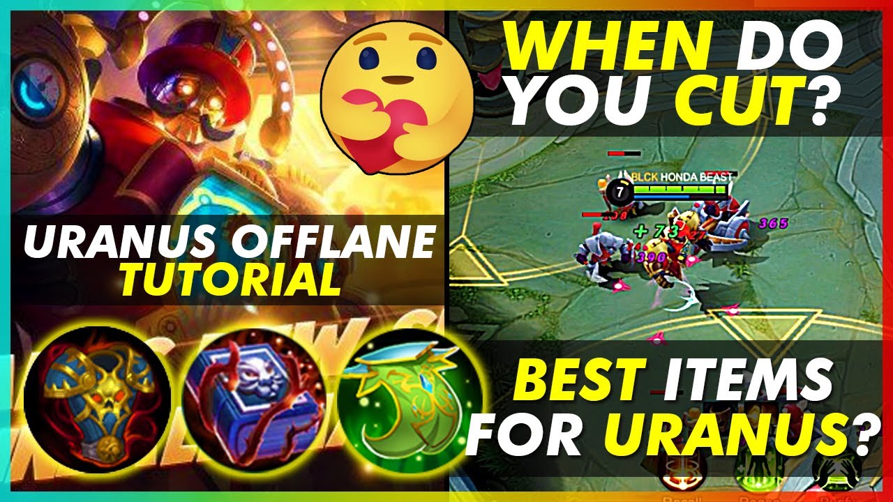URANUS OFFLANE TUTORIAL | WHEN TO DO A HIGH CUT AND HOW TO GET THE ENEMIES ATTENTION