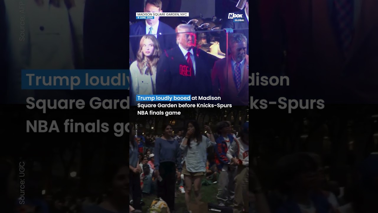 Trump Booed at Madison Square Garden Before Knicks-Spurs NBA Finals Game | Crowd Reaction Goes Viral