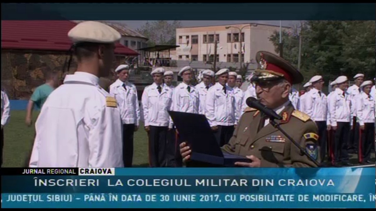 ÎNSCRIERI  LA COLEGIUL MILITAR DIN CRAIOVA