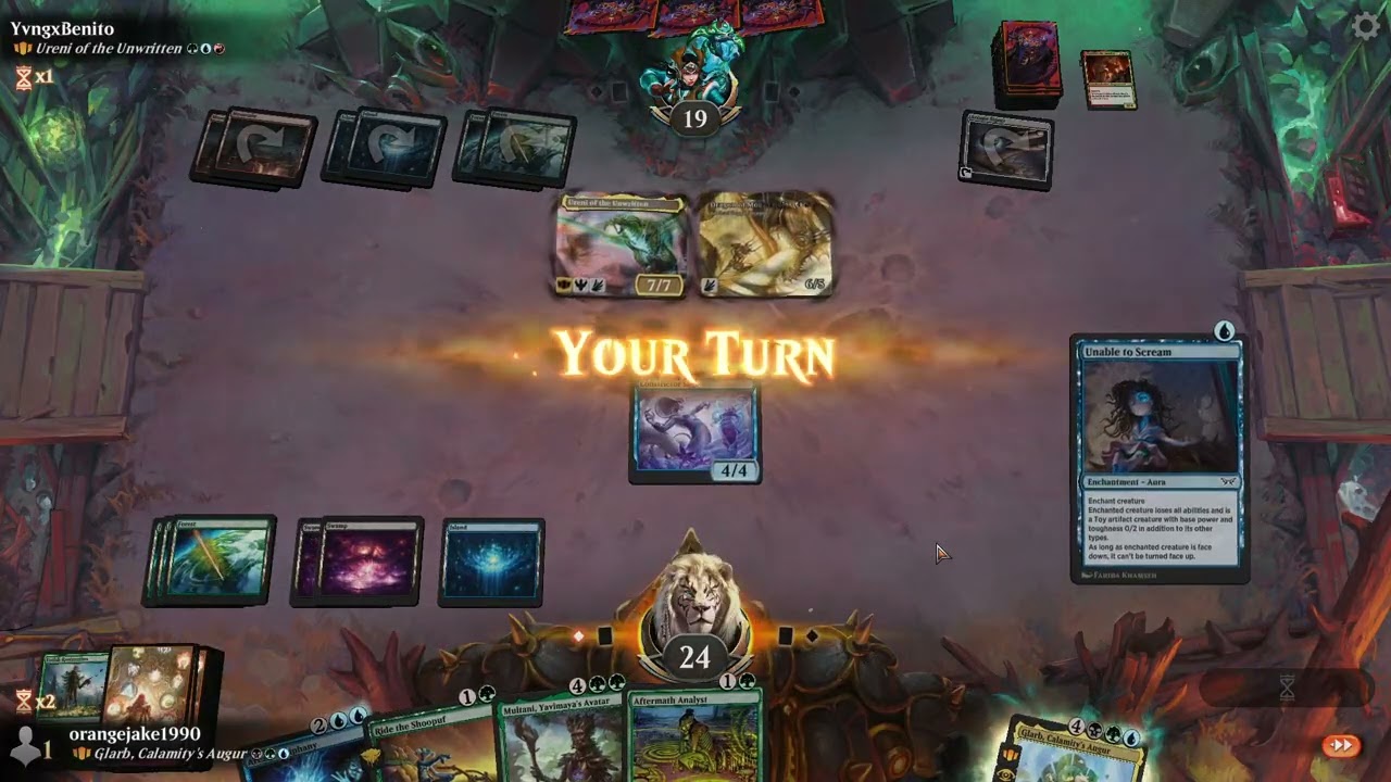 Glarb, Calamity's Augur vs Ureni of the Unwritten